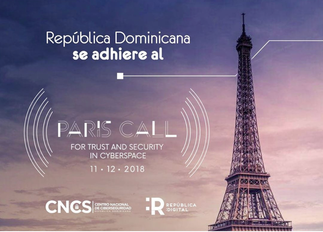 La República Dominicana se adhiere al “Llamado de París para la Confianza y la Seguridad en el Ciberespacio”