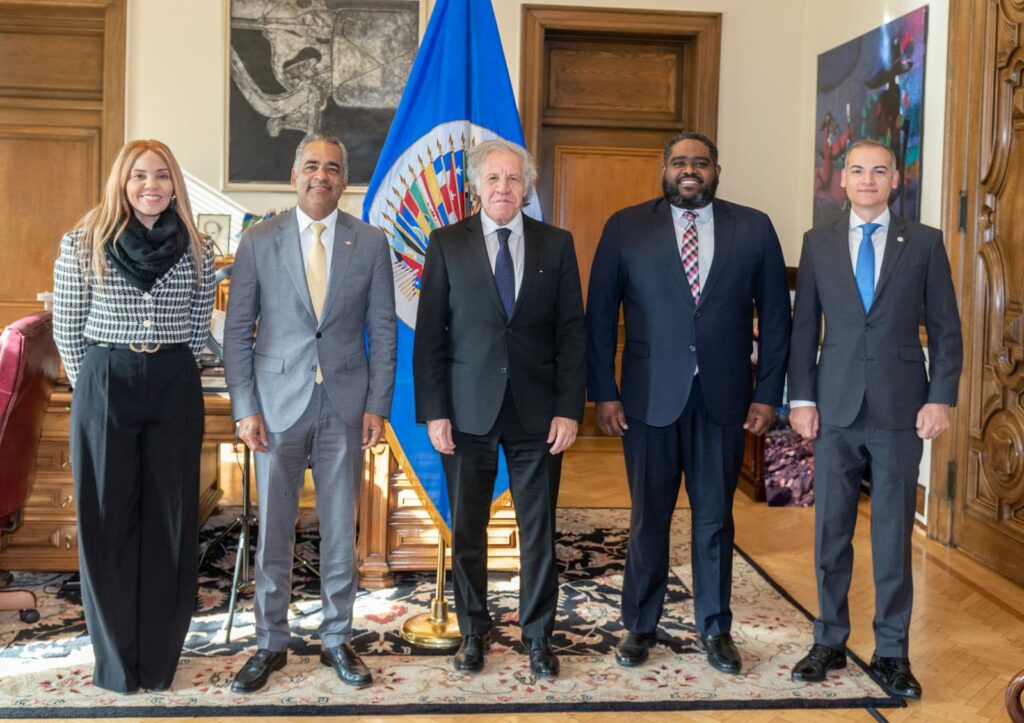 Carmen Minaya Joel Santos Echavarría, Luis Almagro, José David Montilla y Josué Fiallo.